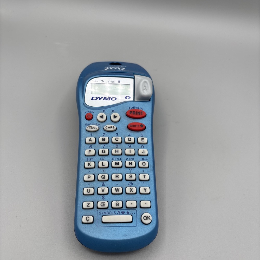 DYMO LetraTag Blue Label Maker Portable Handheld Electronic Labelmaker
