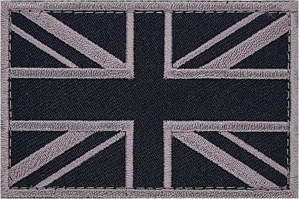 UK British England Flag Morale Patch | 2PC Bundle - 3.0 X 2.0 HOOK BACKING