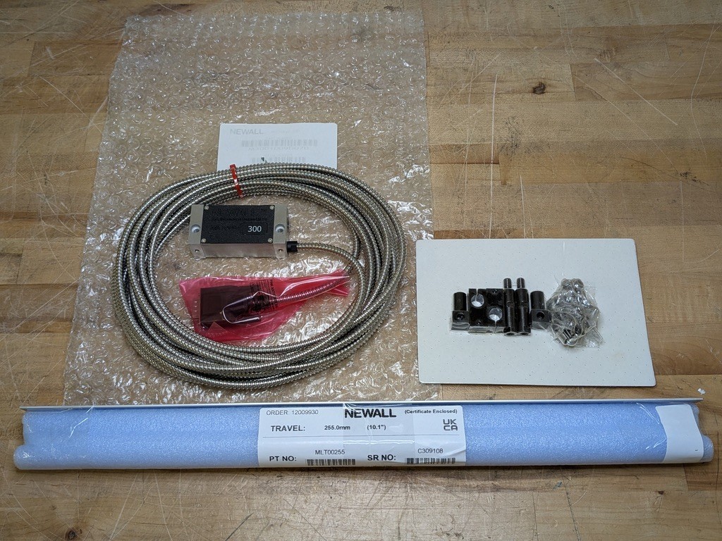 Newall Microsyn 2G Encoder Linear Scale w/ Reader Head & Bracket Kit 10" Travel