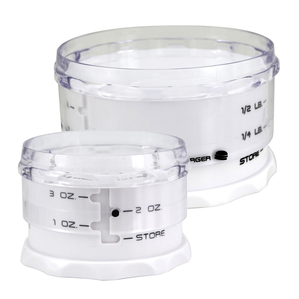 Adjust-A-Burger Press Set Plastic 2-Piece White