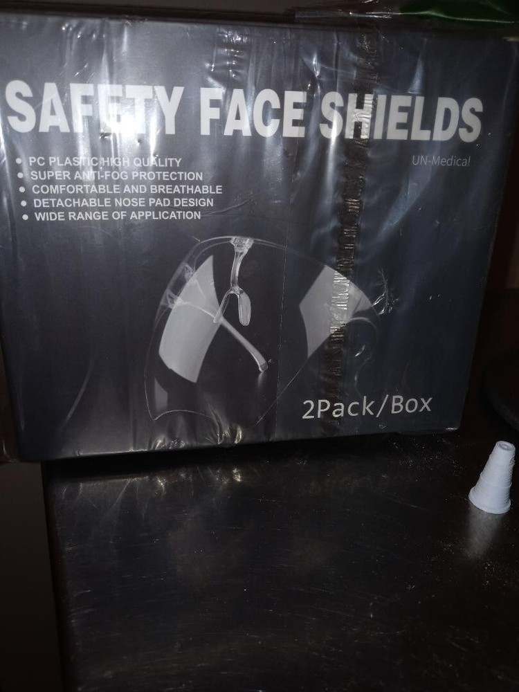 Safety clear face shields 2pack