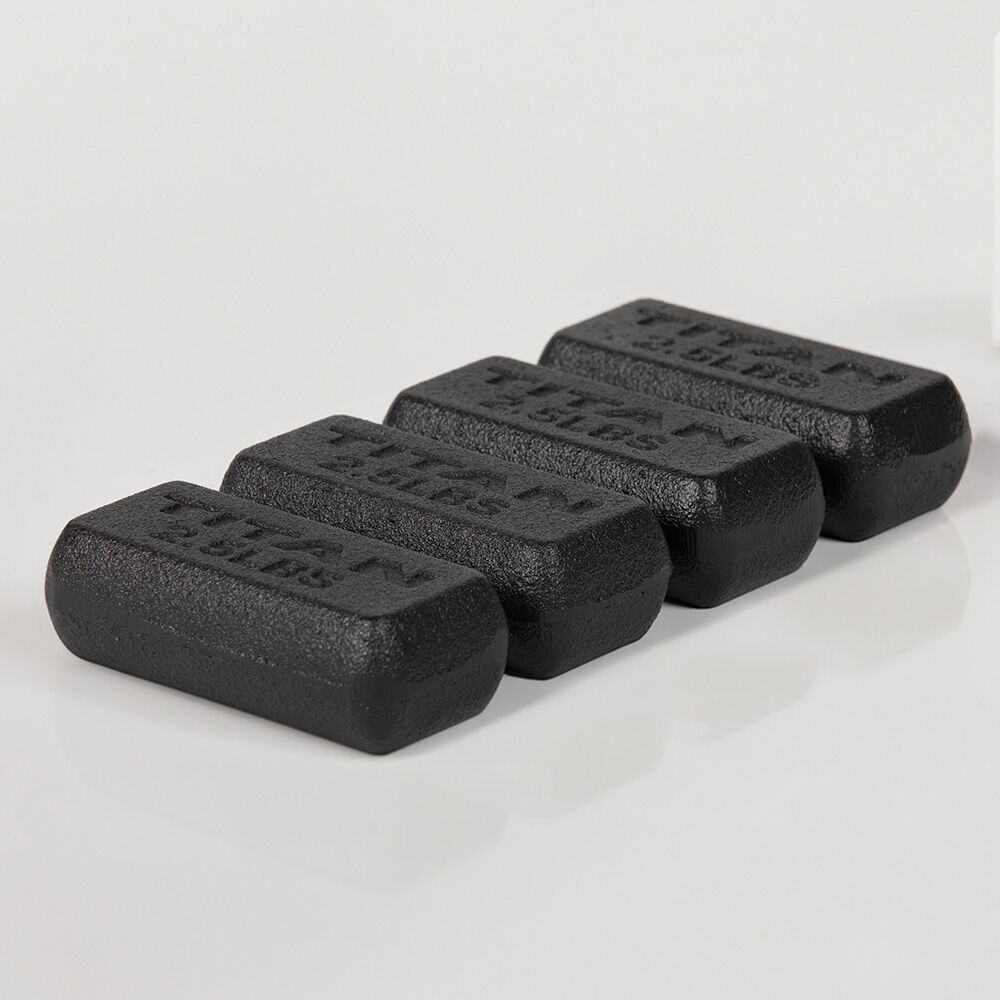 Titan Fitness Iron Weights for Weighted Vest, Set of Four 2.5LB Cast Iron Ingots