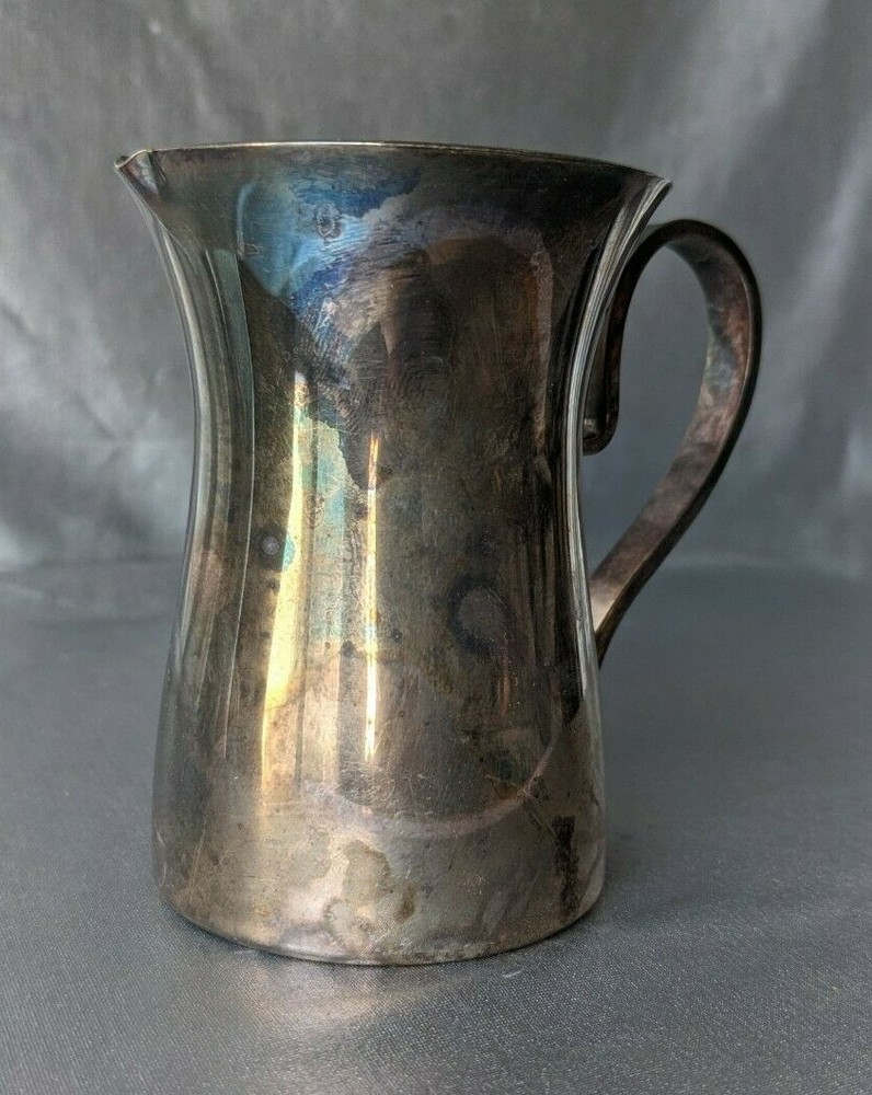 ITALY SILVER PLATED CREAMER SERVER. HALL MARKS ON BOTTOM