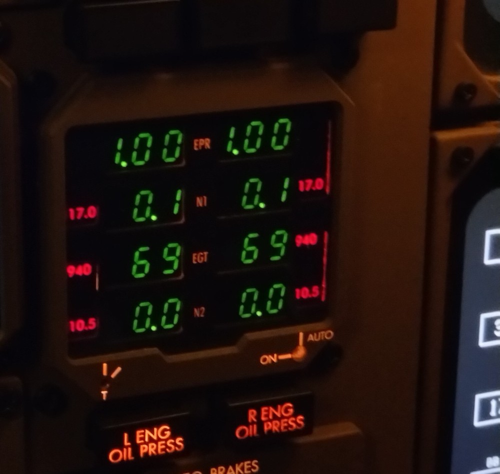 STANDBY ENGINE INDICATOR - REPLICA FOR BOEING 757-767