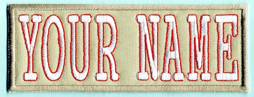 Custom LADY Ghostbusters Embroidered Name Tag Patch  [HOOK backing] -- YOUR NAME