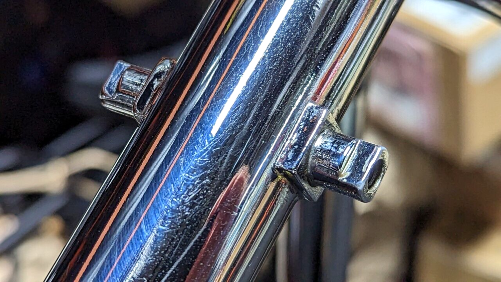 Vintage Falcon chrome Columbus bicycle frame set