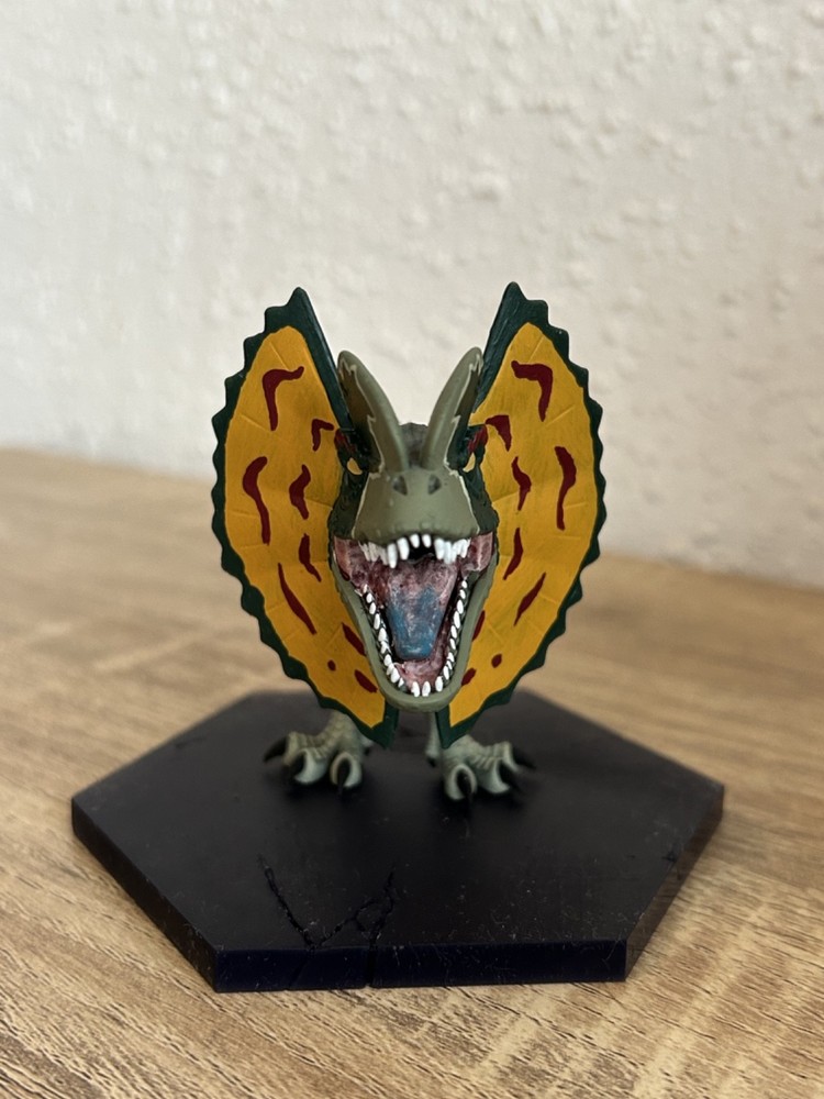 Chibi Dilophosaurus, 3d printed model painted, Jurassic Park