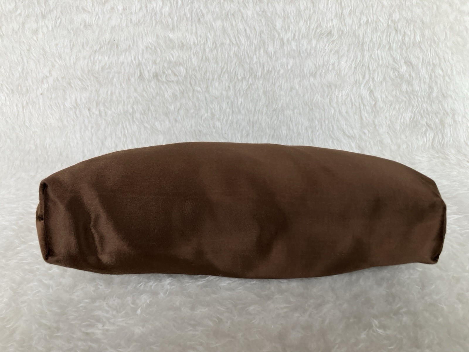 Vintage Lumured Satin Brown Handbag