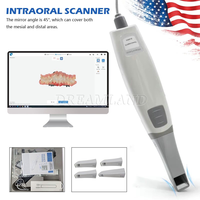 Dental 3D Scanner AutoScan with Scanning Software Humanized Scanner Tip