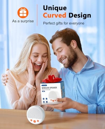 Shower Speaker, Bluetooth Waterproof Speaker Wireless, Portable Speakers White