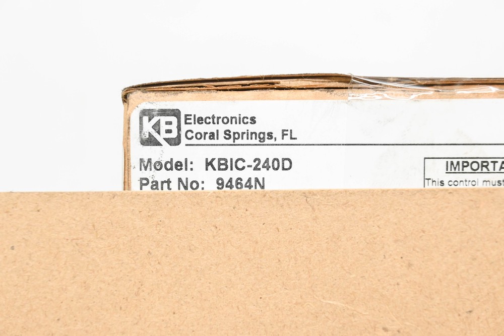 KB Electronics KBIC-240D, 9464N Solid State DC Motor Control NOS