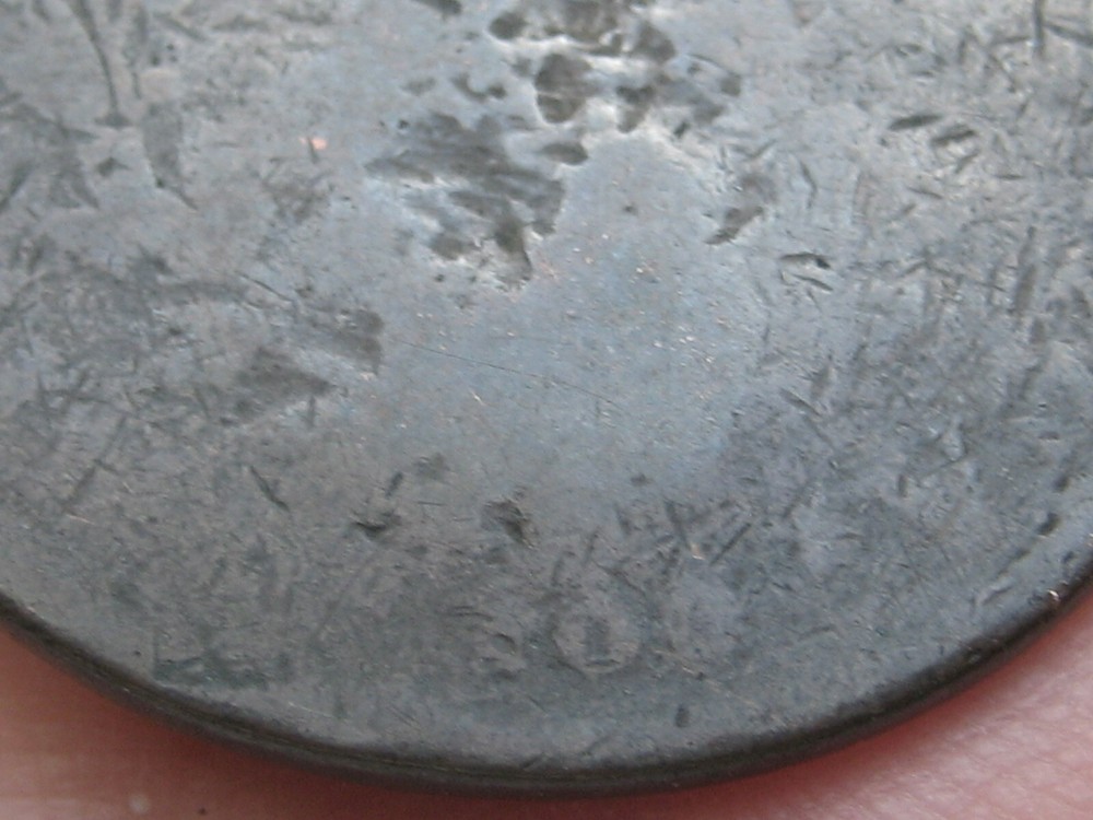 1796-1807 Draped Bust Large Cent- Counterstamped EHG