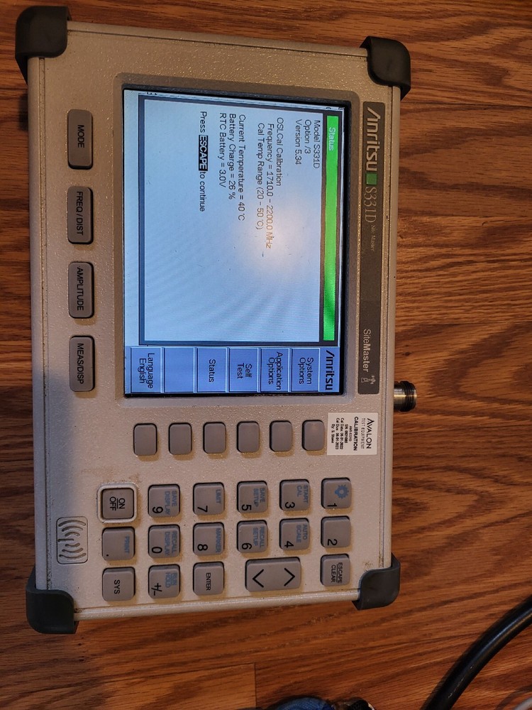 Anritsu S331D Site Master Cable & Antenna Analyzer
