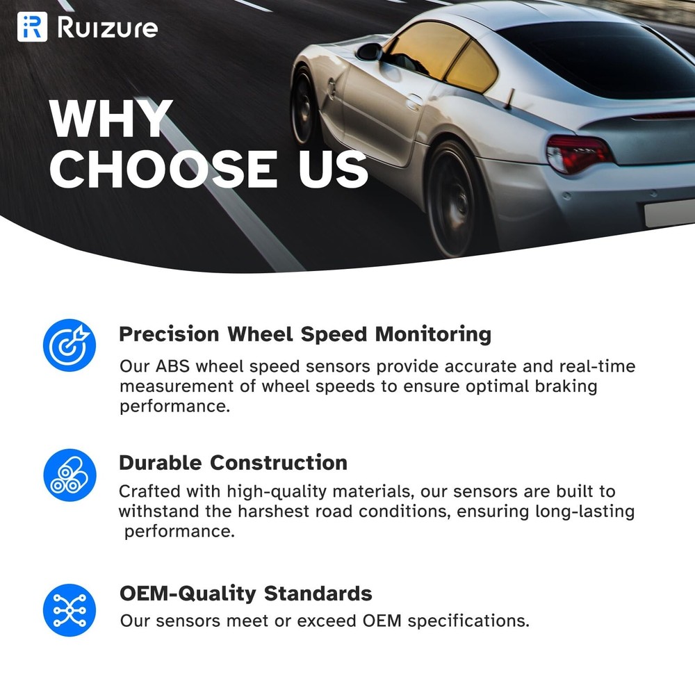 Front ABS Wheel Speed Sensor Left Right fit for Ford Escape Focus Transit Con...