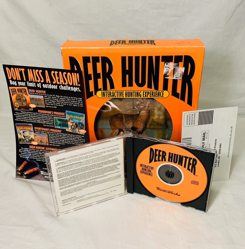 Deer Hunter Interactive Hunting Experience Big Box PC Windows 95