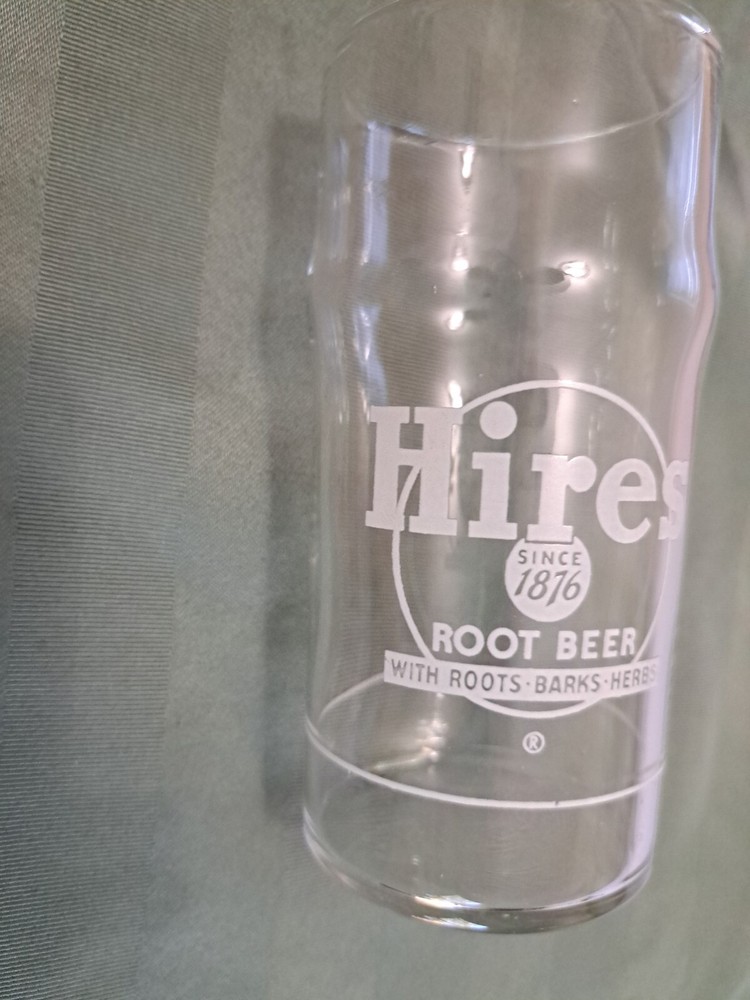 Vintage Hires Root Beer Glass