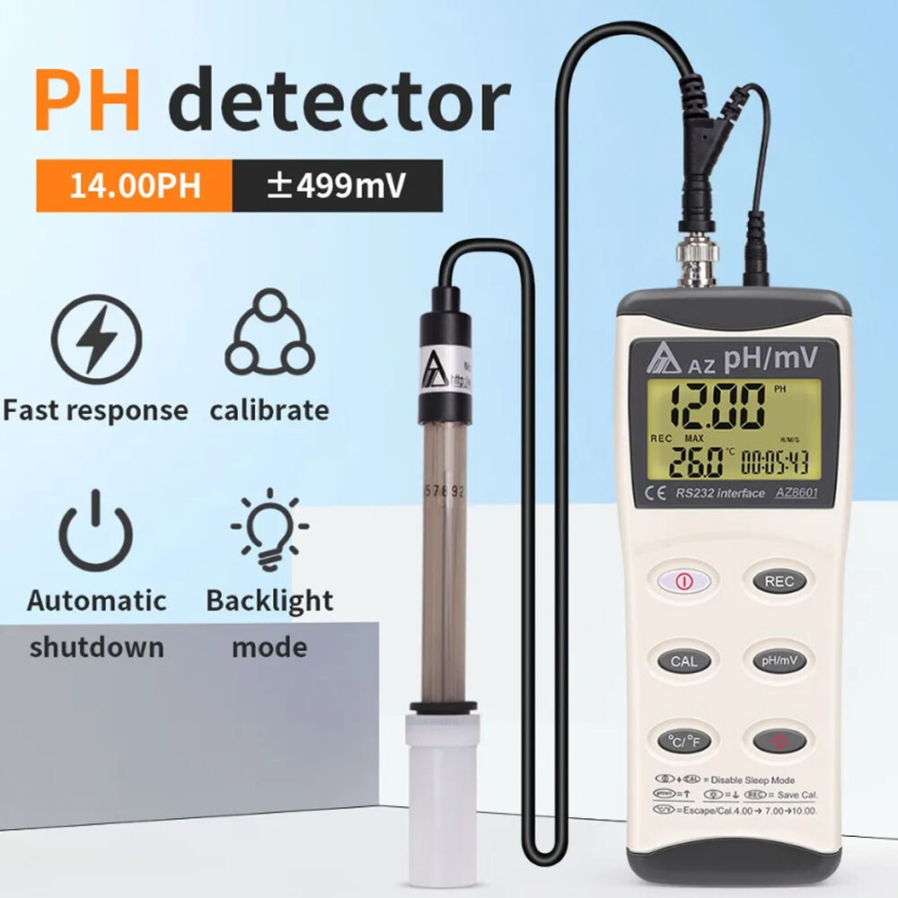 AZ8601 Handheld PH Meter PH & ORP Mv Temperature Meter Oxidation Reduction Meter