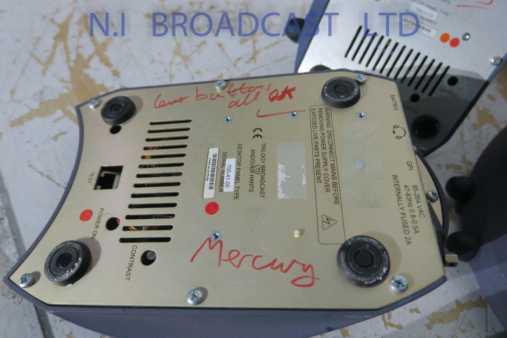 1x  Trilogy Mercury intercom talkback panel  fully working Model 700-41-00 