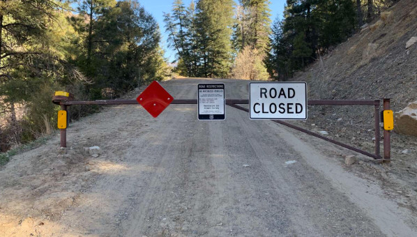 Forest Service Gate w Lock Box BLM Road Gate Private Security NEW Custom Widths