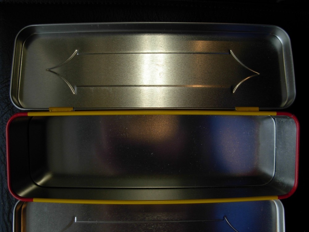Three Wrigley's Juicy Fruit Tin Containers