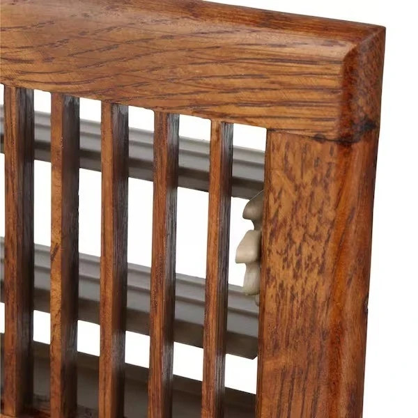 Solid Oak Cover 4 x10" Wood Floor Diffuser Register Vent HVAC True Air Kit Grate