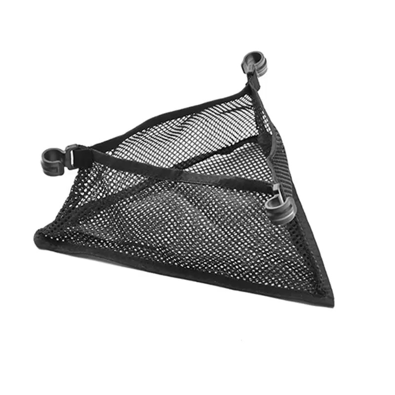 Portable Triangular Mesh Bag under Table Mesh Bag Triangular Storage Bag Camping
