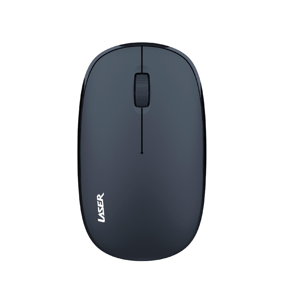 Laser Silent Wireless Keyboard & Mouse Set - Slim Design, Energy-Efficient
