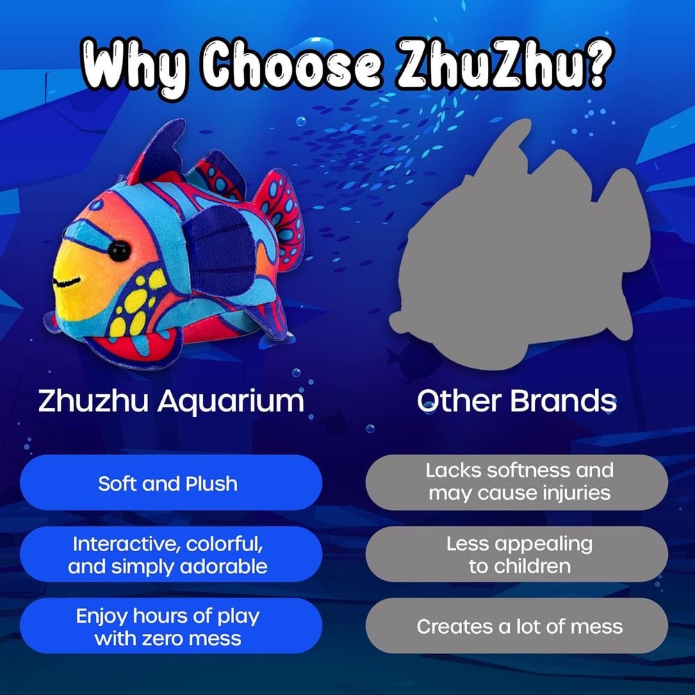 Aquarium Bubble Ball & Surf Board with Mandarin Fish
