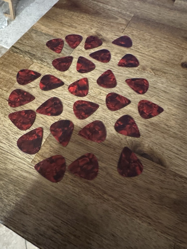 351 UNPRINTED  Brown Wine Colored Heavy Guitar Picks Celluloid 25 picks New