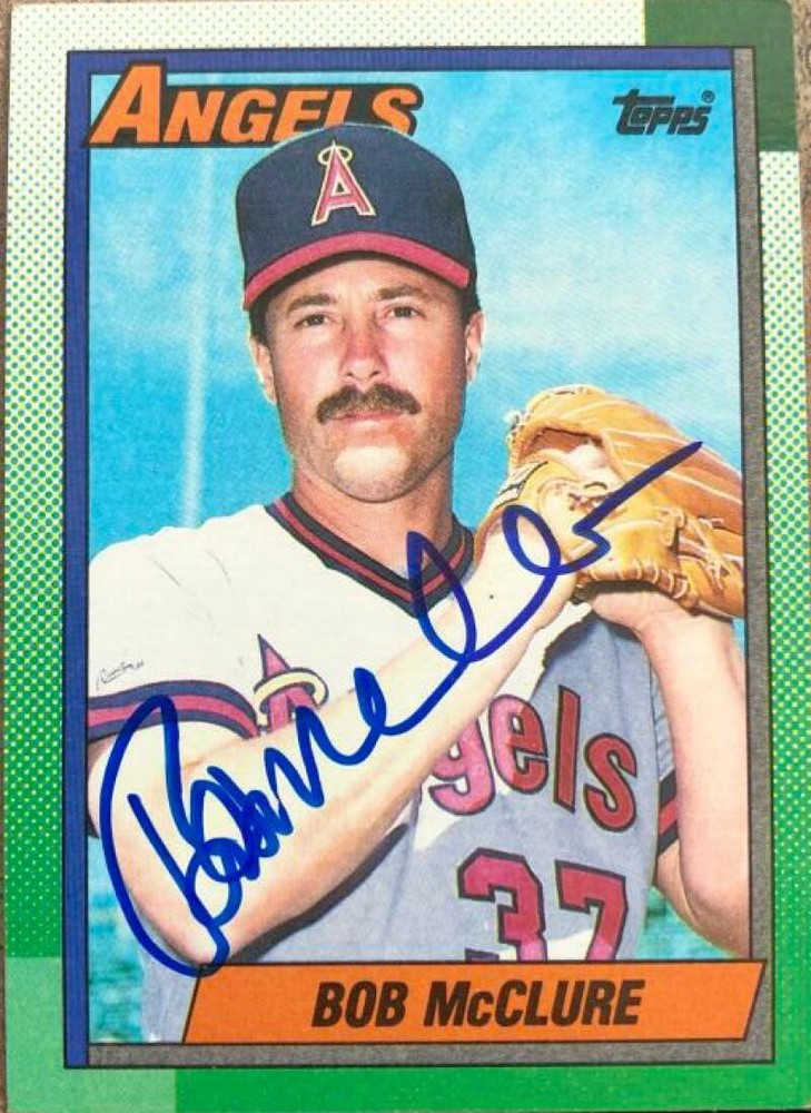 Bob McClure Autographed 1990 Topps #458