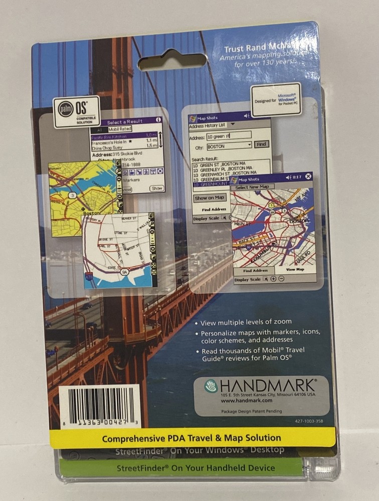 Rand Mcnally Streetfinder Mapping & Travel Information Software/Read