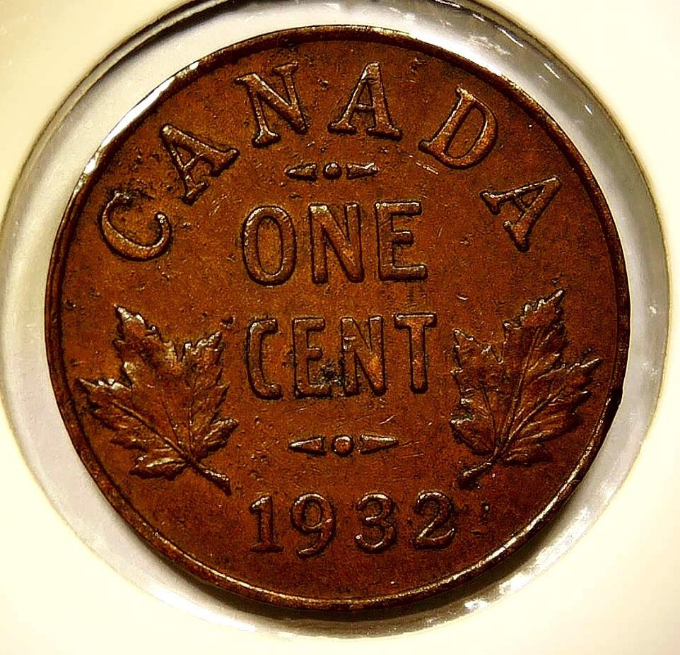 1932 Canada Small Cent King George V
