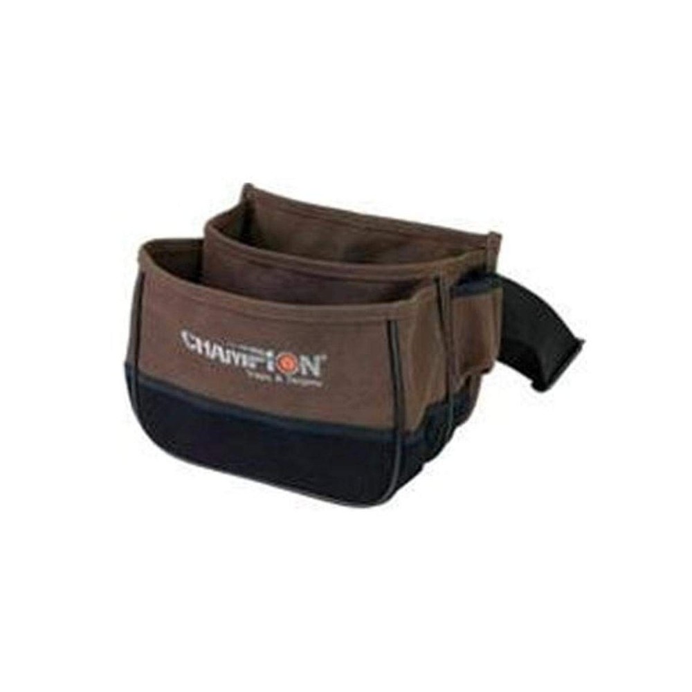 Champion Trapshooting Double Box Shell Pouch - Brown - Nylon/Canvas