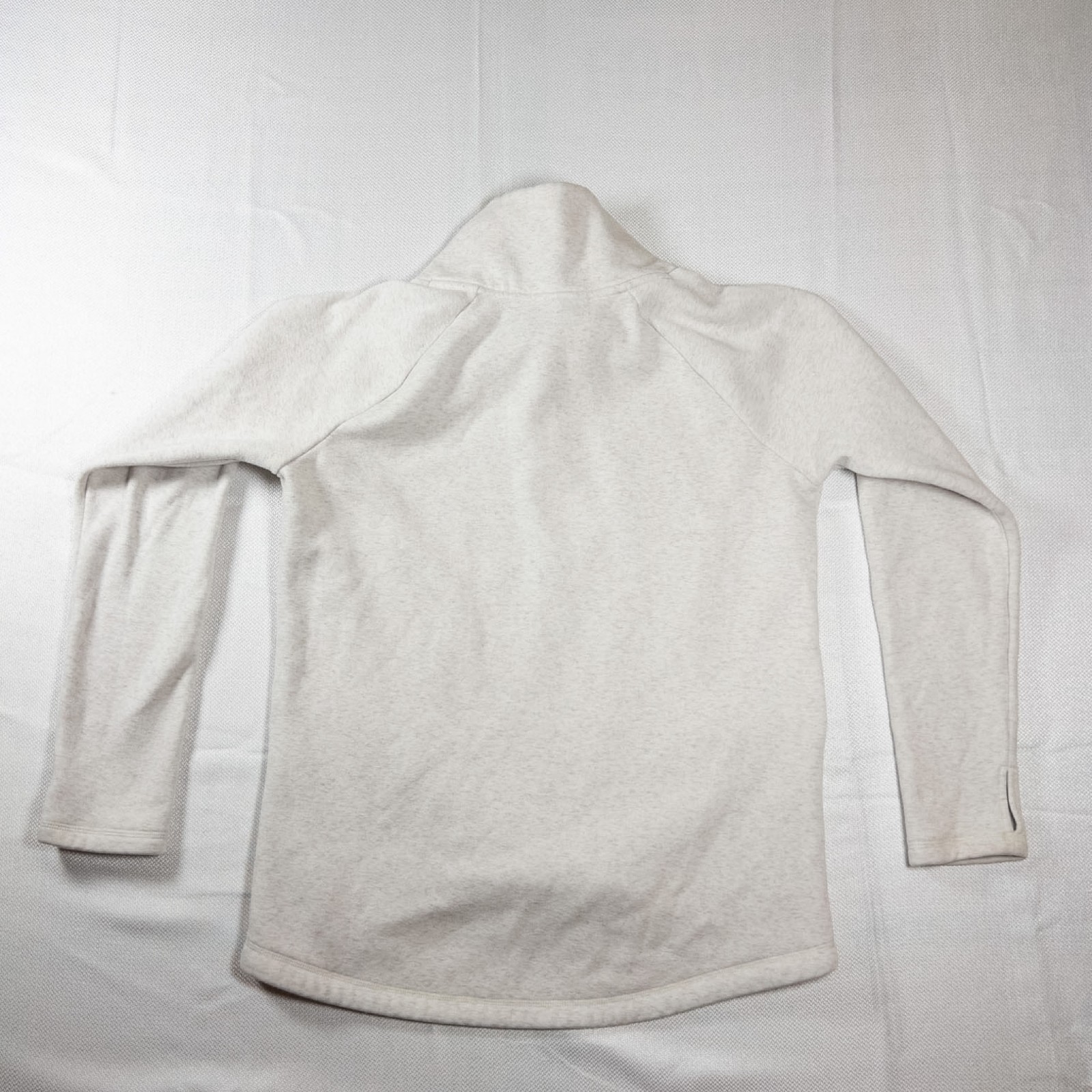 Athleta Cozy Karma Side Zip Funnel Neck Pullover Sweatshirt Size Small Oat