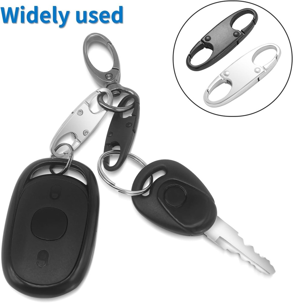 4pc Random Small Carabiner Clip, Zipper Clip, ZipperPull Replacement
