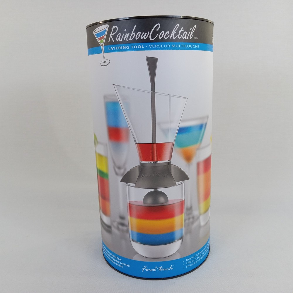 Final Touch Rainbow Cocktail Layering Tool Perfect Layered Drinks New