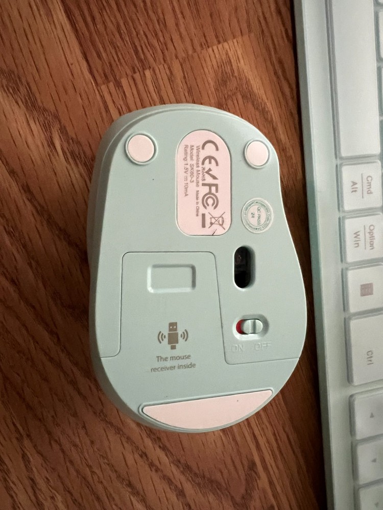 Wireless Keyboard and Mouse with Phone Holder, USB & Type C Receiver