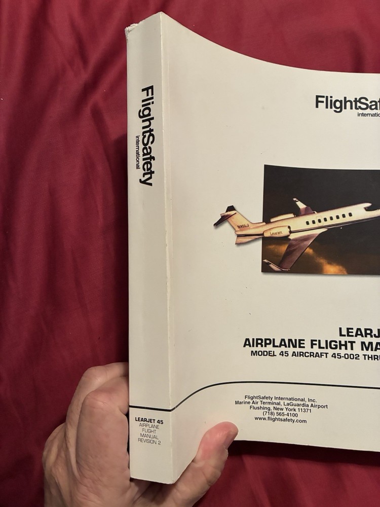 Learjet 45 Airplane Flight Manual Training Manual