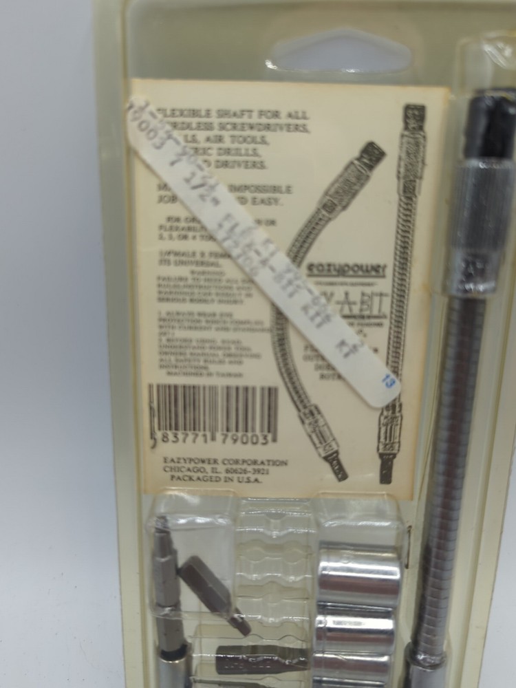 NOS Eazypower 79003 18 Piece Socket Tip Flex Set New Sealed