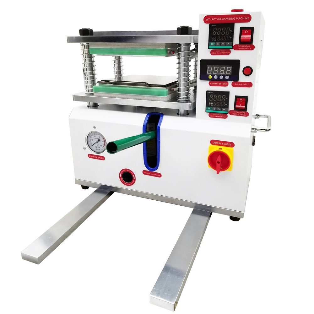 110V Flat Vulcanizing Press Machine PVC/Plastic/Rubber/Silicone Molding Machine