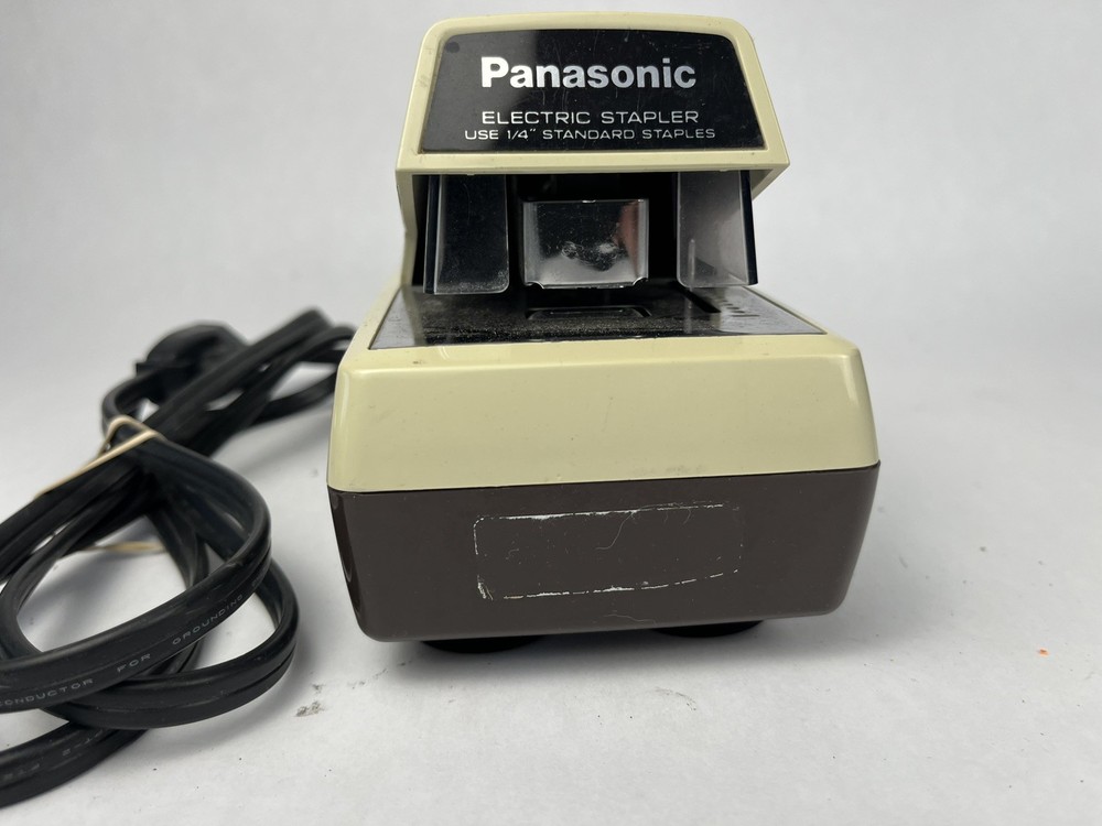 Panasonic AS-300 Automatic Electric Stapler w/ Key Adjustable Margin WORKS GREAT