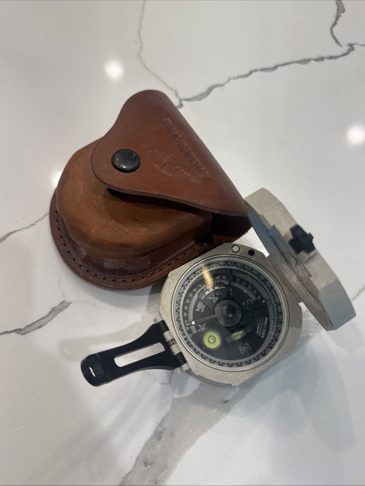 Brunton Compro Pocket Transit Compass with Leather Case
