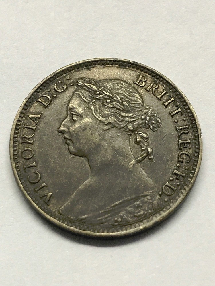 1893 Great Britain Farthing XF+ #7211