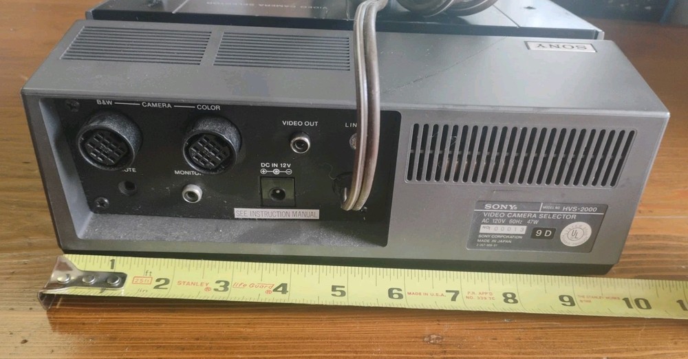 Sony Video Camera Selector -HVS-2000 Powers On Untested