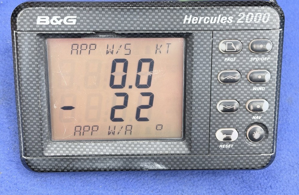 B&G Hercules / Hydra 2000 8 Button FFD Full Function Instrument Display