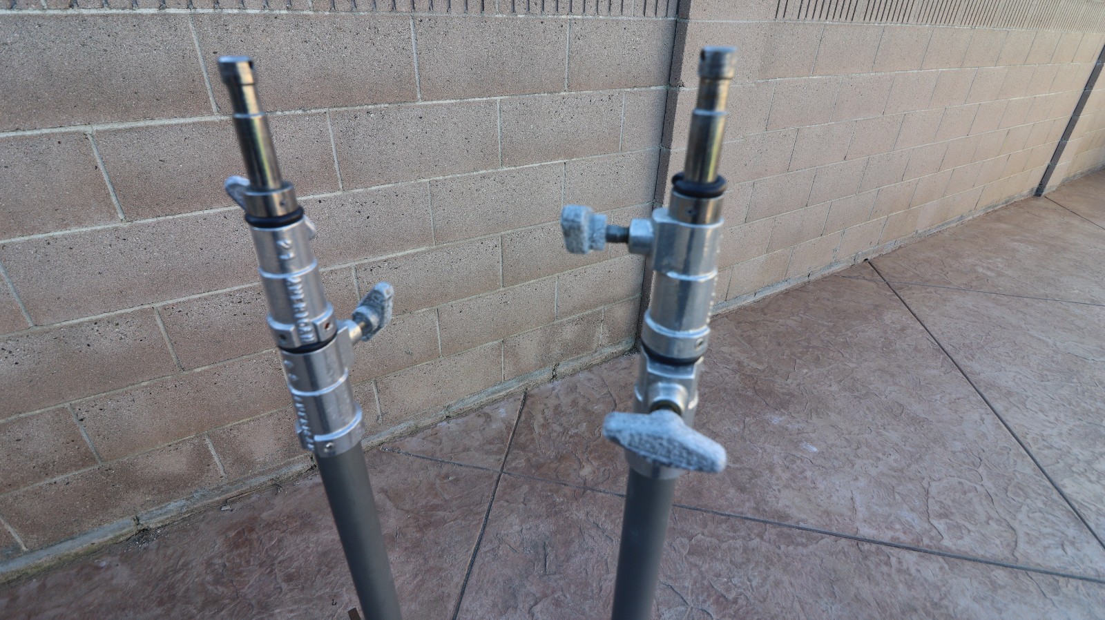 American Metal C Stand\ Light Stand with Wheels. This is for a pair you get 2