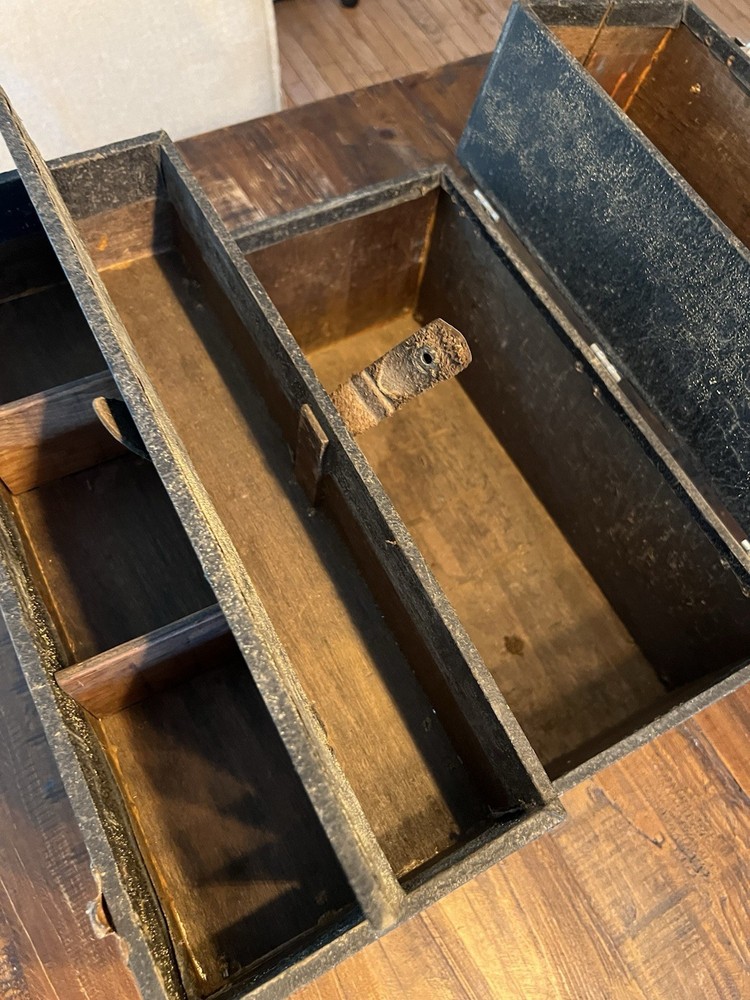 Vintage repairman’s service toolbox