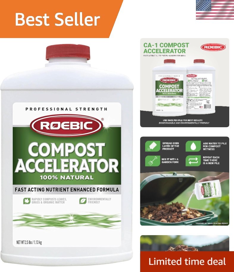 CA-1 Bacterial Compost Accelerator 2.5 lbs - Faster, Nutrient-Rich Compost