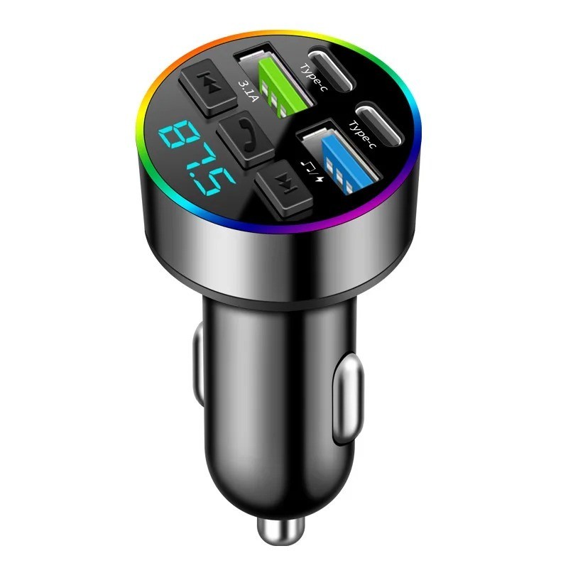 Bluetooth 5.0 FM transmitter car Phone Charger MP3 music player car USB cigarett