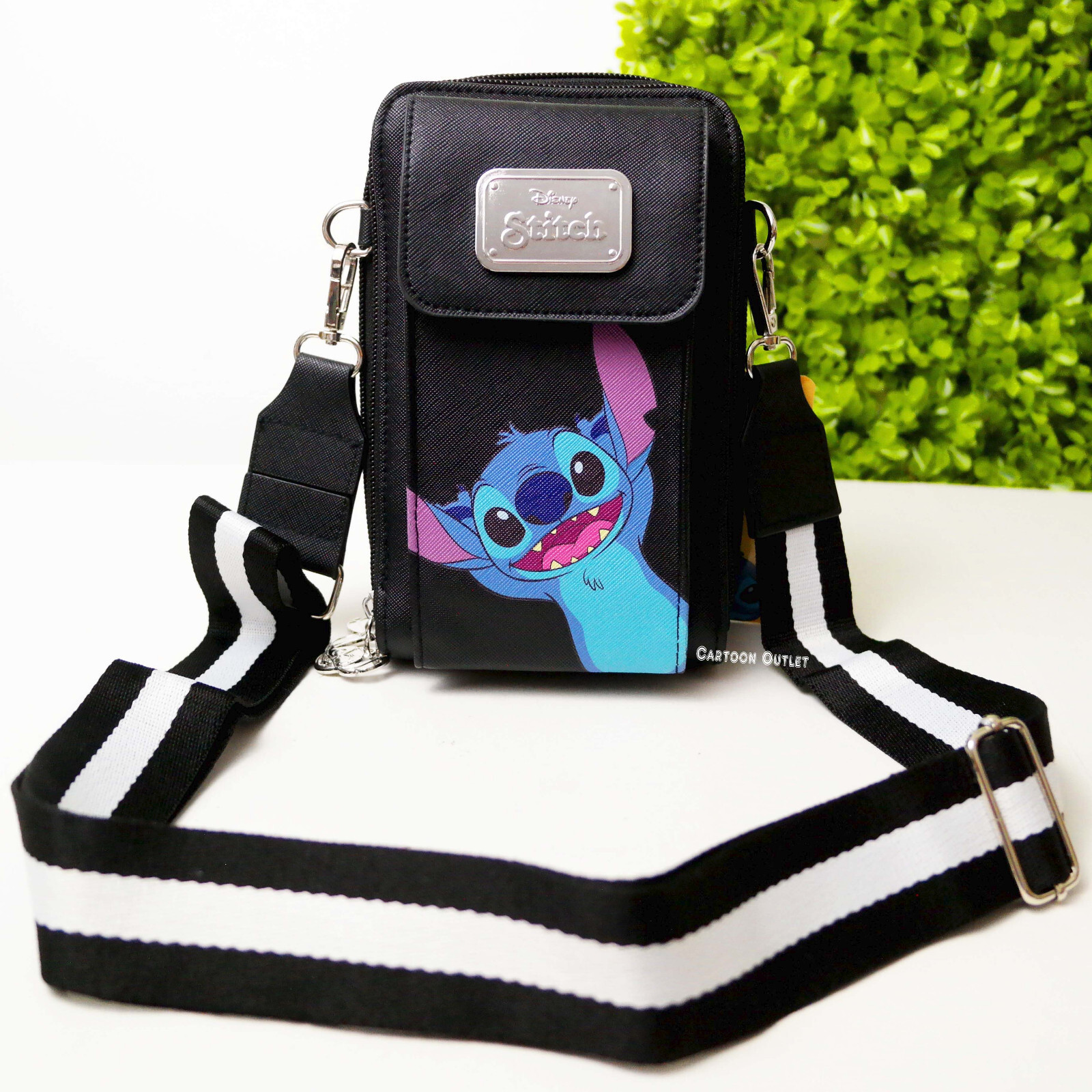 Disney Lilo & Stitch Crossbody Bag Purse Cell Phone Holder Passport Wallet Bag